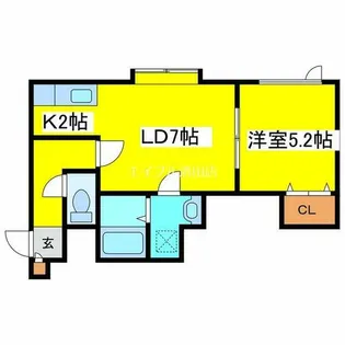 ビスタ【105号室】の間取り