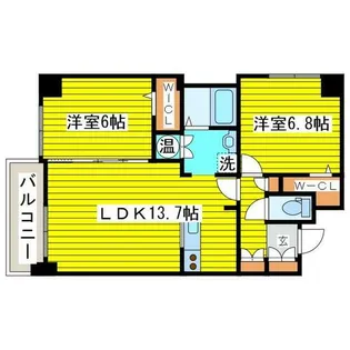 コモドNⅠ【2階】の間取り