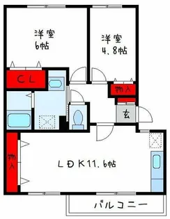 グリーンハイム【2階】の間取り