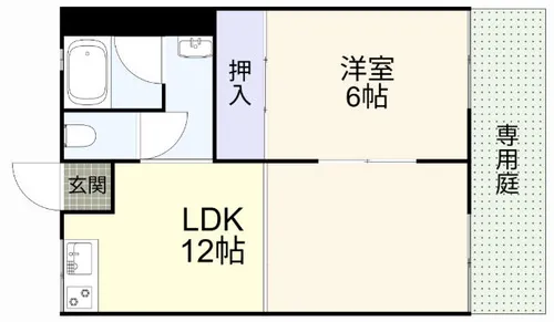 コーポ畠中【103号室】の間取り