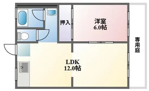 コーポ畠中【103号室】の間取り