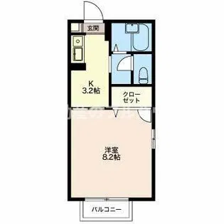 スカイコート佐脇原【2階】の間取り