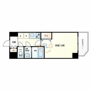 M-City天王寺【9階】の間取り