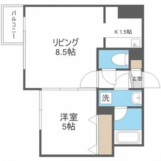 KDXレジデンス南三条【4階】の間取り