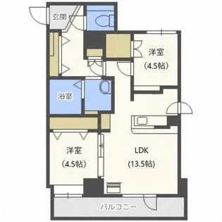 ピュア東彩館2【9階】の間取り