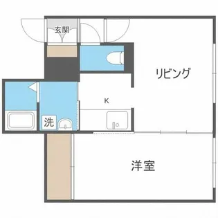 ガレリア南平岸【401号室】の間取り