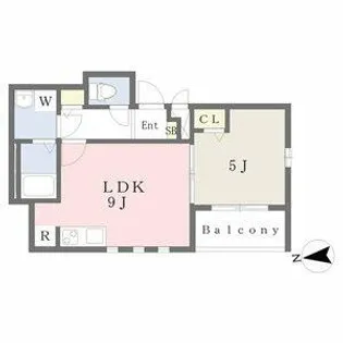 MOVE山王 WEST【2階】の間取り