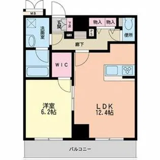 フォレステージュ北堀江【12階】の間取り