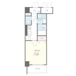 愛知県名古屋市瑞穂区内浜町【マンション】の間取り