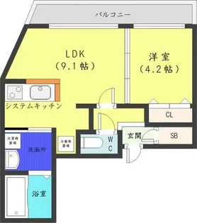 ヴェネーノ円山【2階】の間取り