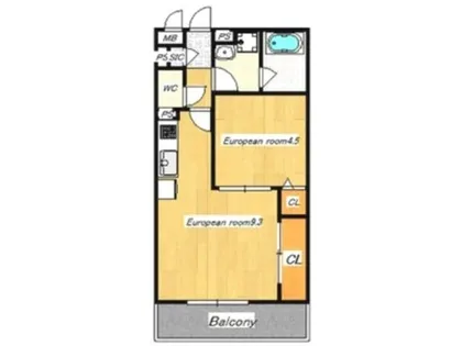 KTIレジデンス阿倍野(ケーティーアイレジデンス阿倍野)【2階】の間取り