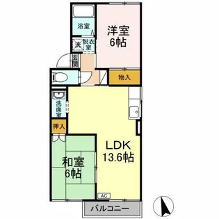 サンシャイン葵Ⅱ【201号室】の間取り