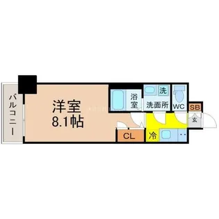 エスリード新栄グラティア【9階】の間取り