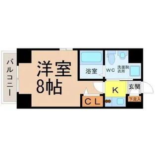 エステムプラザ名古屋栄プレミアム【5階】の間取り