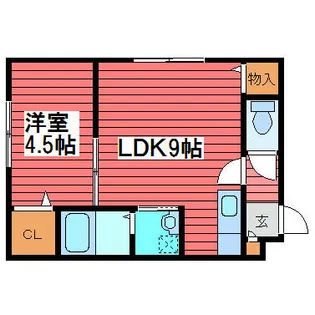 桜イーストコート月寒【4階】の間取り