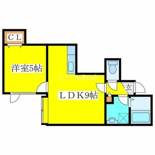 ノースフィールドⅡ【101号室】の間取り