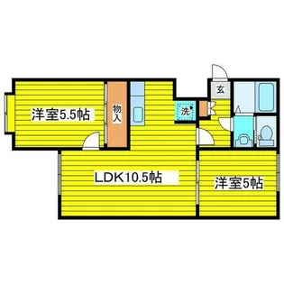 αNEXT札幌第一【4階】の間取り