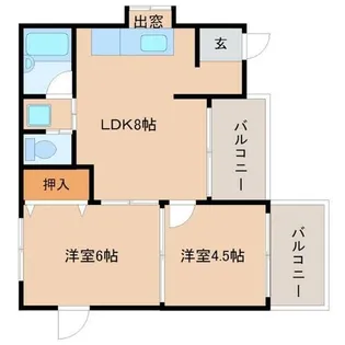 兵庫県尼崎市杭瀬南新町1丁目【マンション】の間取り