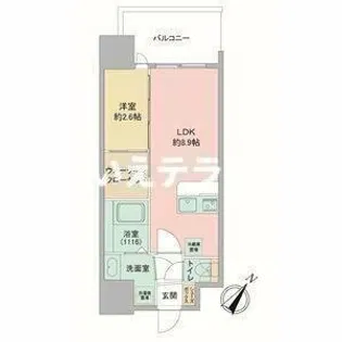 セレニテ神戸駅前アリエ【6階】の間取り