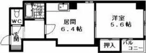 ルイーズSAPPORO【2階】の間取り