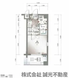 サヴォイファイブウェイズ【7階】の間取り