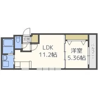 ガーデンテラス4C B棟【2階】の間取り