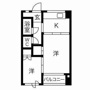 七福ビル【303号室】の間取り