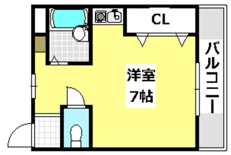 アンフィニィ・橋の内Ⅲ【406号室】の間取り