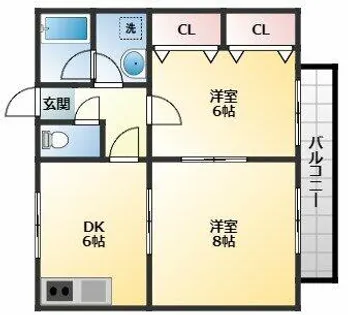ラピスハイツ【1階】の間取り