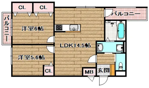 サイアミーズ春日町【1階】の間取り
