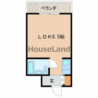 橋向丸岩コーポ【403号室】の間取り