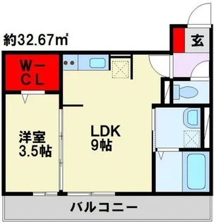福岡県北九州市八幡西区東鳴水3丁目【アパート】の間取り