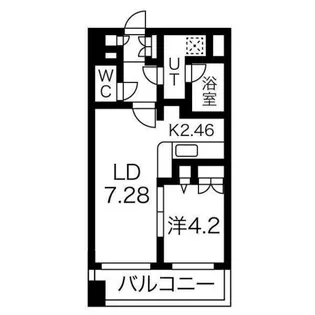 レガーロ美術館通【4階】の間取り