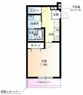 フジパレス加美駅南Ⅲ番館【1階】の間取り