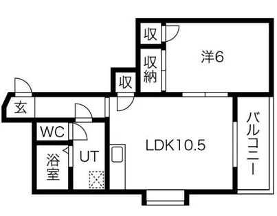 STARIA【5B号室】の間取り