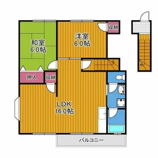 メゾン津々山台B棟【2階】の間取り