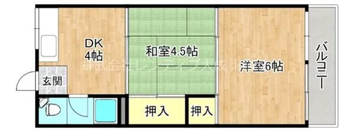 ロイヤルハイツ【2階】の間取り