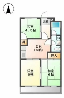 サンマンション【7B号室】の間取り