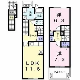 アンジェロ F3【2階】の間取り
