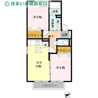 愛知県碧南市松本町【アパート】の間取り