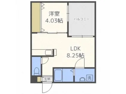 Enchantee医大前【1階】の間取り