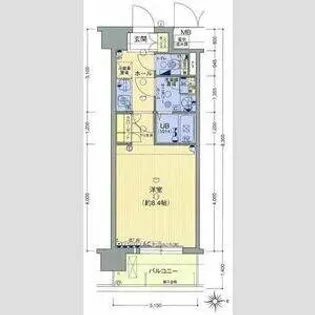 LUMINOUS新大阪【4階】の間取り