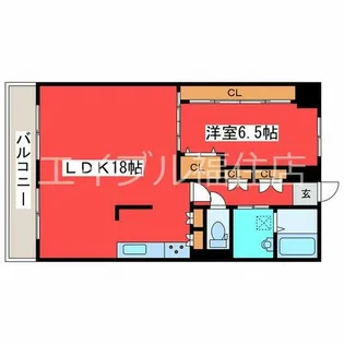 アーバンハイツ月寒【8階】の間取り