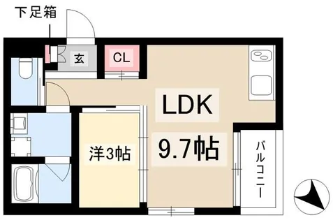 RadIAnce須ヶ口ステーション(レイディエンス須ヶ口ステーション)【3階】の間取り
