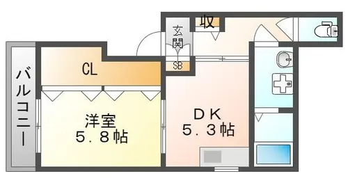 サンセールⅦ【1階】の間取り