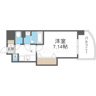 Luxe布施駅前【5階】の間取り