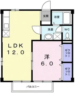 カーサクアトロ【2階】の間取り