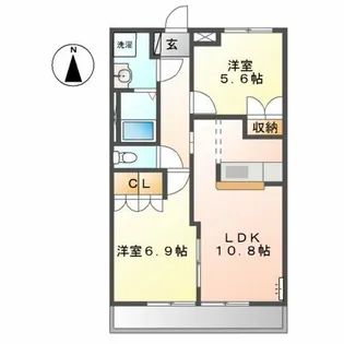 ジョイ パティオ【2階】の間取り