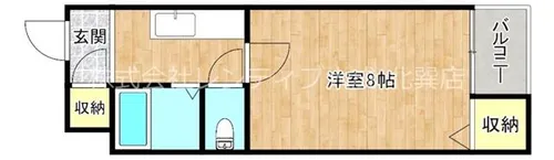 大阪府大阪市東成区大今里南5丁目【マンション】の間取り