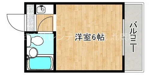 パシフィック今里Ⅱ【3階】の間取り